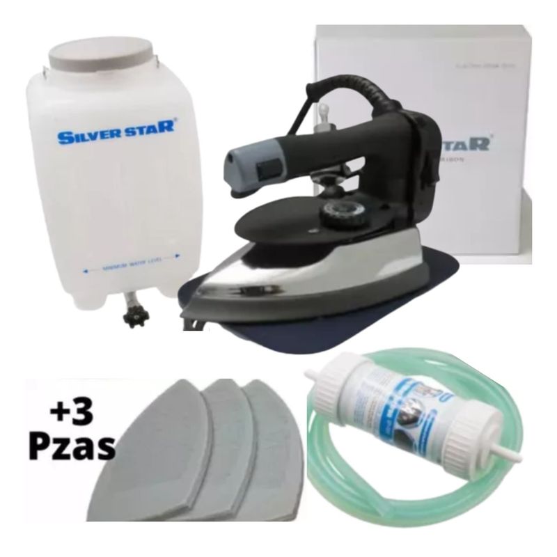 SILVER STAR - Plancha Industrial Silver Star Pesada Es-300L - Super Kit