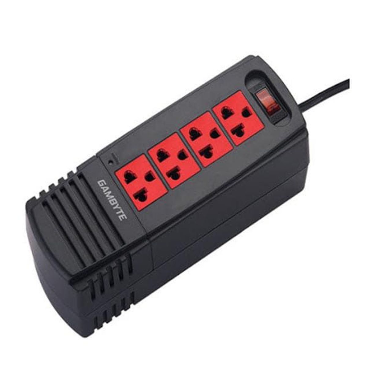 GAMBYTE - ESTABILIZADOR GAMBYTE 4 TOMAS 1000VA, 60 HZ INTERRUPTOR TERMICO