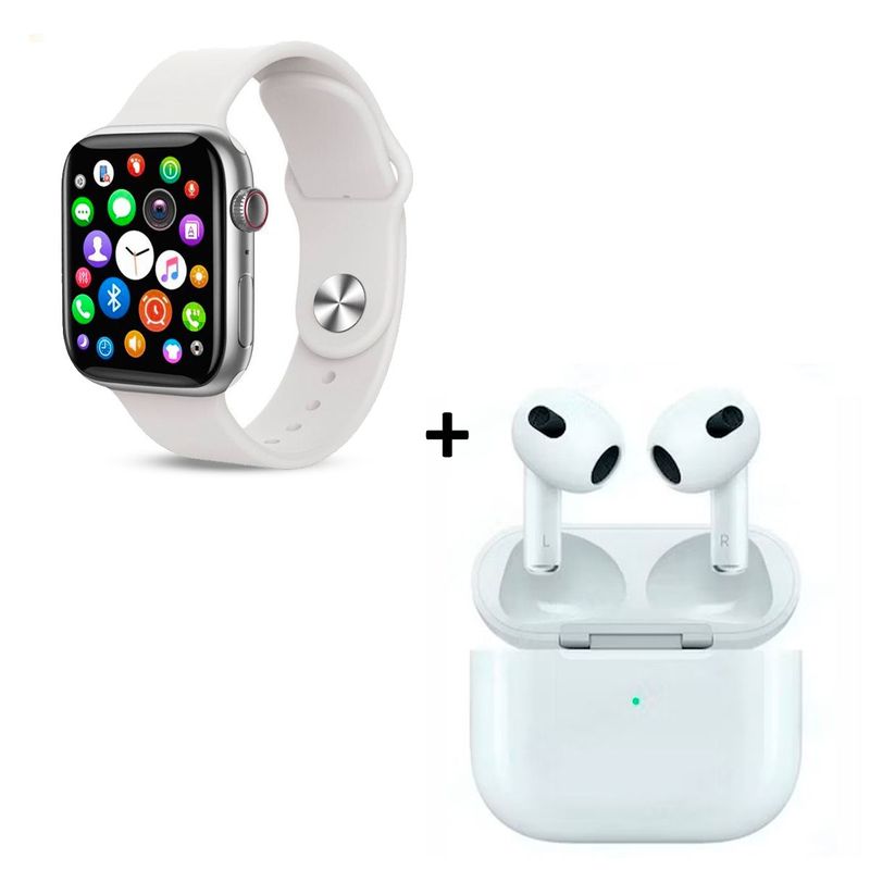 SASARU - Smartwatch i9 Pro Max S Blanco  Audífonos Pro 6s Blanco