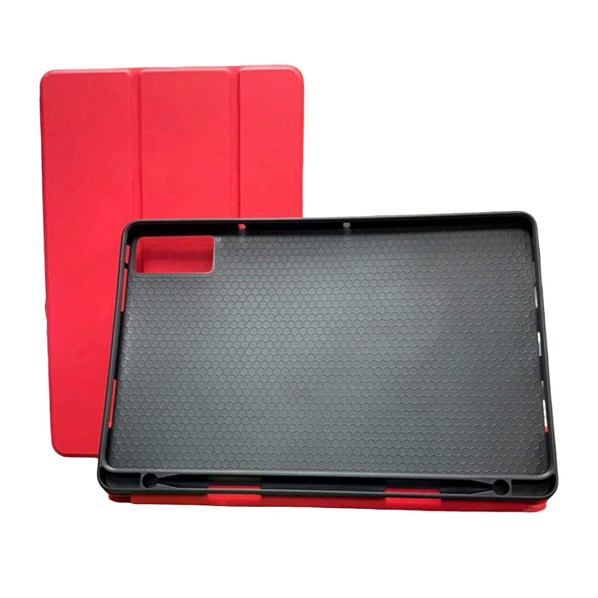 GENERICO - Funda Smart Cover con Porta Lapiz para Xiaomi Redmi Pad 10,6 Rojo