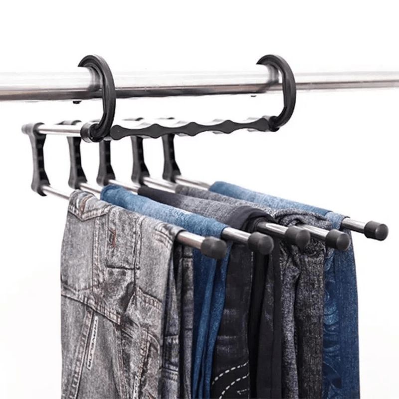 GENERICO - Perchero Colgador Organizador Plegable de Closet 5 en 1
