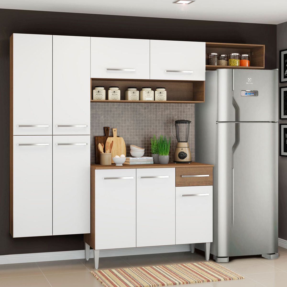 MADESA - Mueble de Cocina Integral Emilly Fit 229 cm