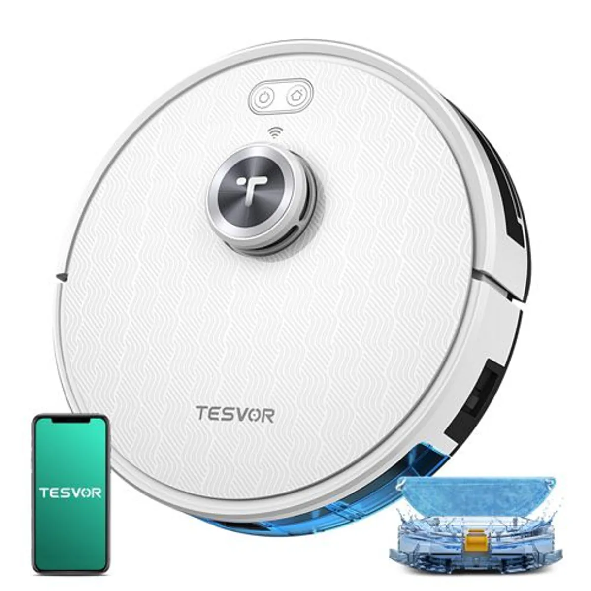 TESVOR - Aspiradora y Trapeador Robot Tesvor S7 6000 Pa WiFi