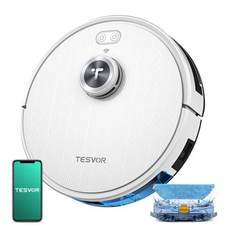 TESVOR - Aspiradora y Trapeador Robot Tesvor S7 6000 Pa WiFi