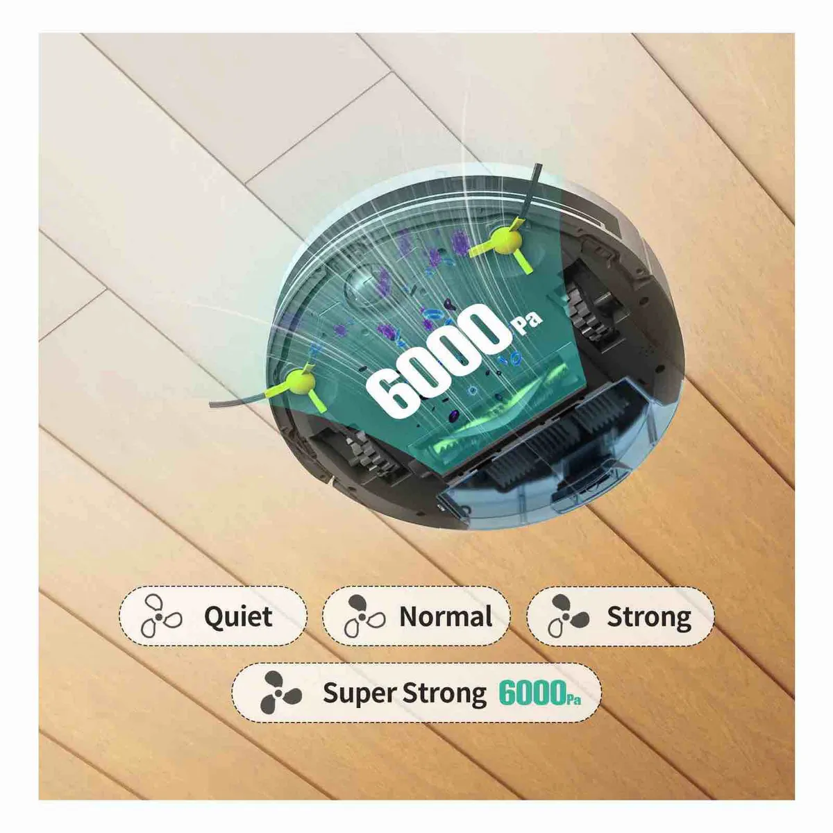 TESVOR - Aspiradora y Trapeador Robot Tesvor S7 6000 Pa WiFi