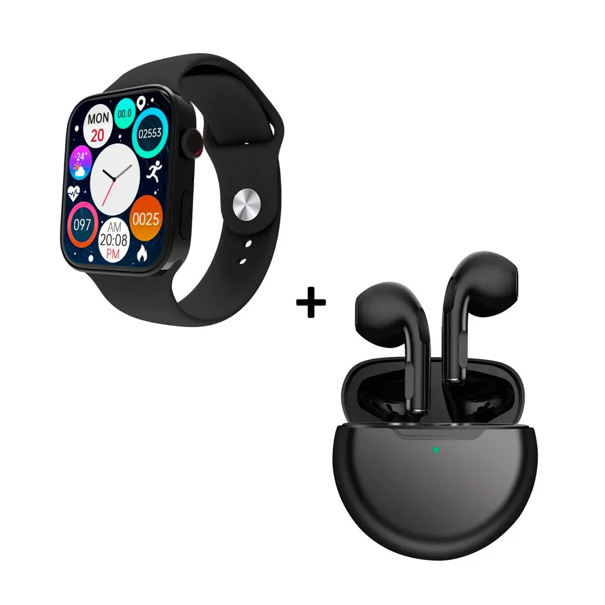 SASARU - Smartwatch i9 Pro Max S Negro + Audífonos Pro 6 Negro