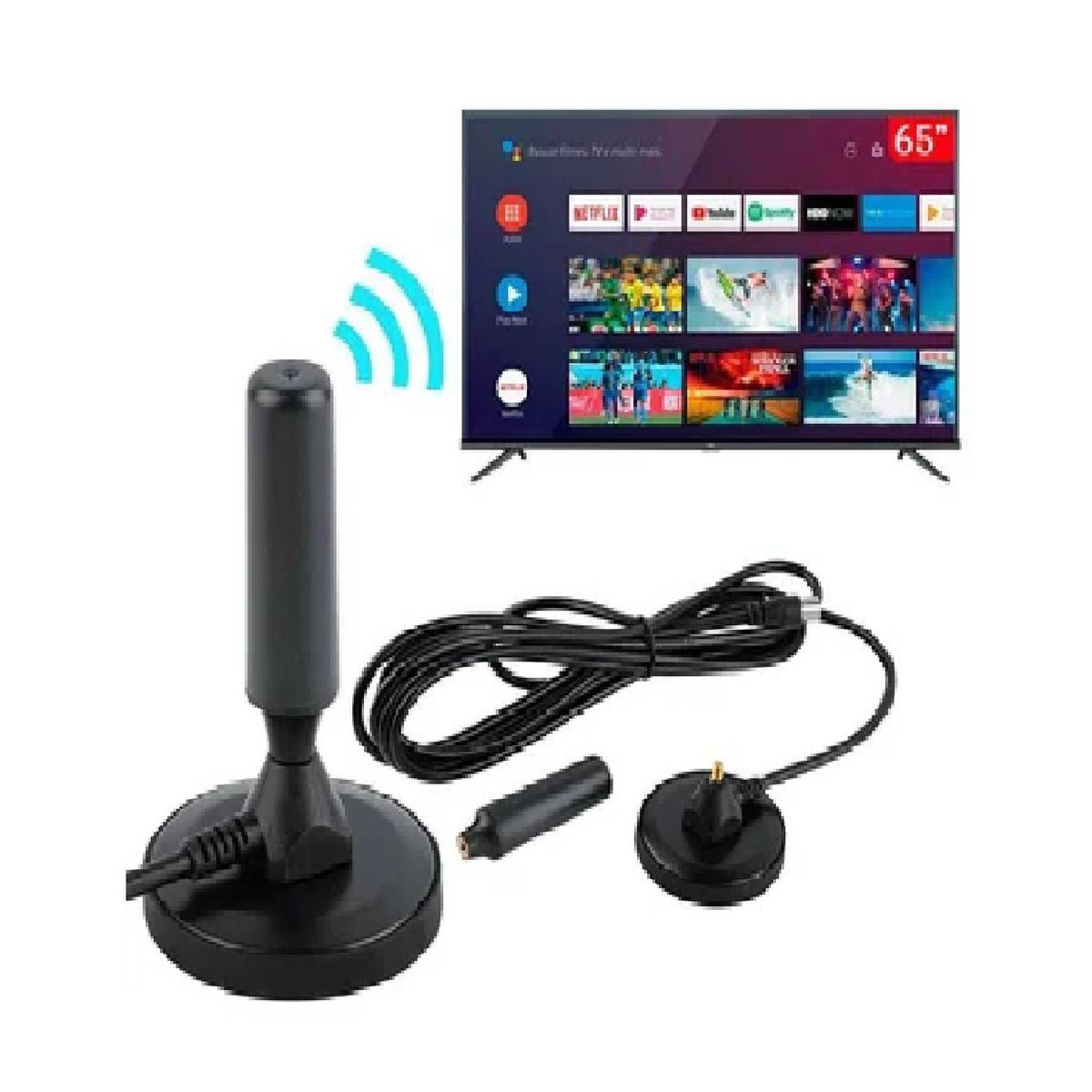 OEM - Antena HD Para TV LCD Smart TV Y Análoga VHF UHF Señal Digital