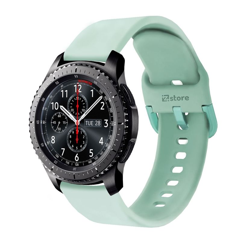 GENERICO - Correa Compatible Con Samsung Gear S3 Clasico Verde Esmeralda
