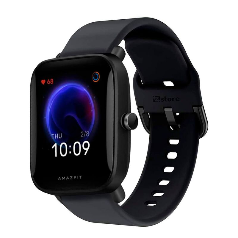 GENERICO - Correa Compatible Con Amazfit Bip U Negro Hebilla 20mm
