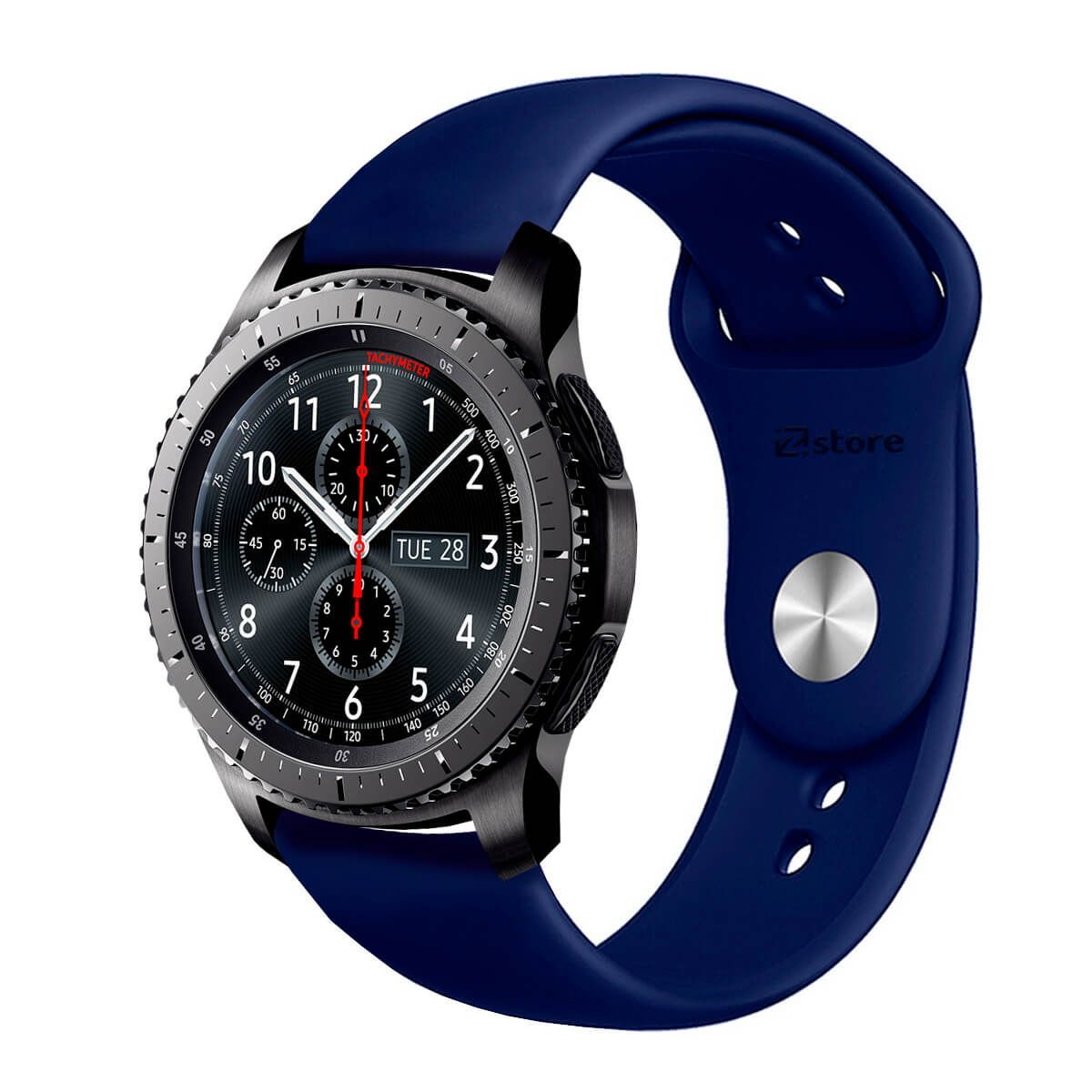 GENERICO - Correa Compatible Con Samsung Galaxy Gear S3 Classic Azul Oscuro