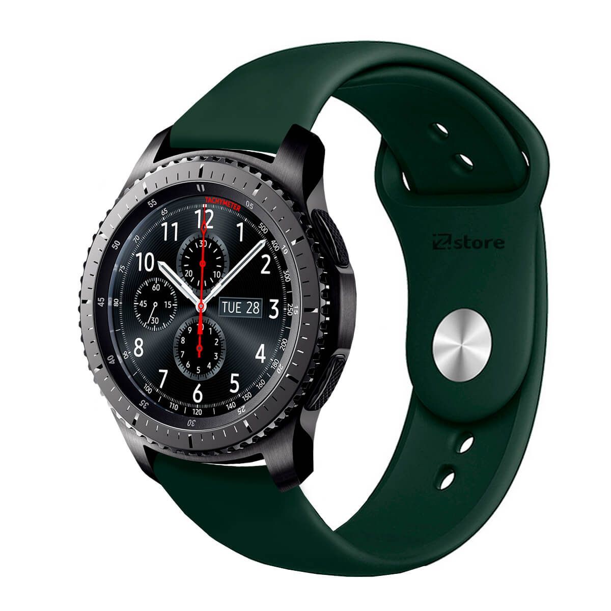 GENERICO - Correa Compatible Con Samsung Galaxy Gear S3 Classic Verde Oscuro