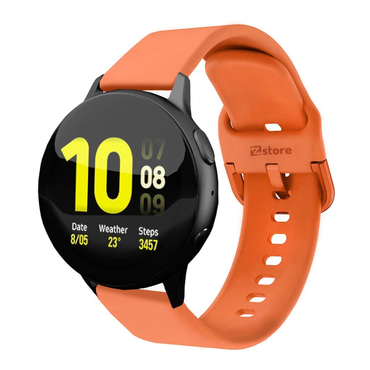 GENERICO - Correa Compatible Con Samsung Galaxy Watch Active 2 40MM 44MM Naranja