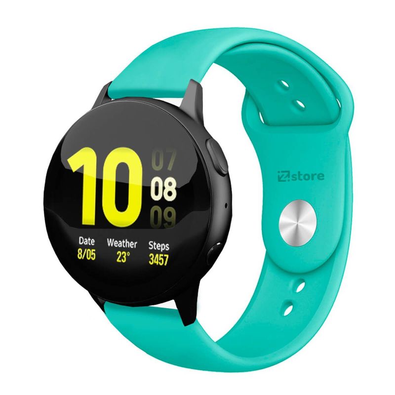 GENERICO - Correa Compatible Con Samsung Galaxy Watch Active 2 Verde Esmeralda