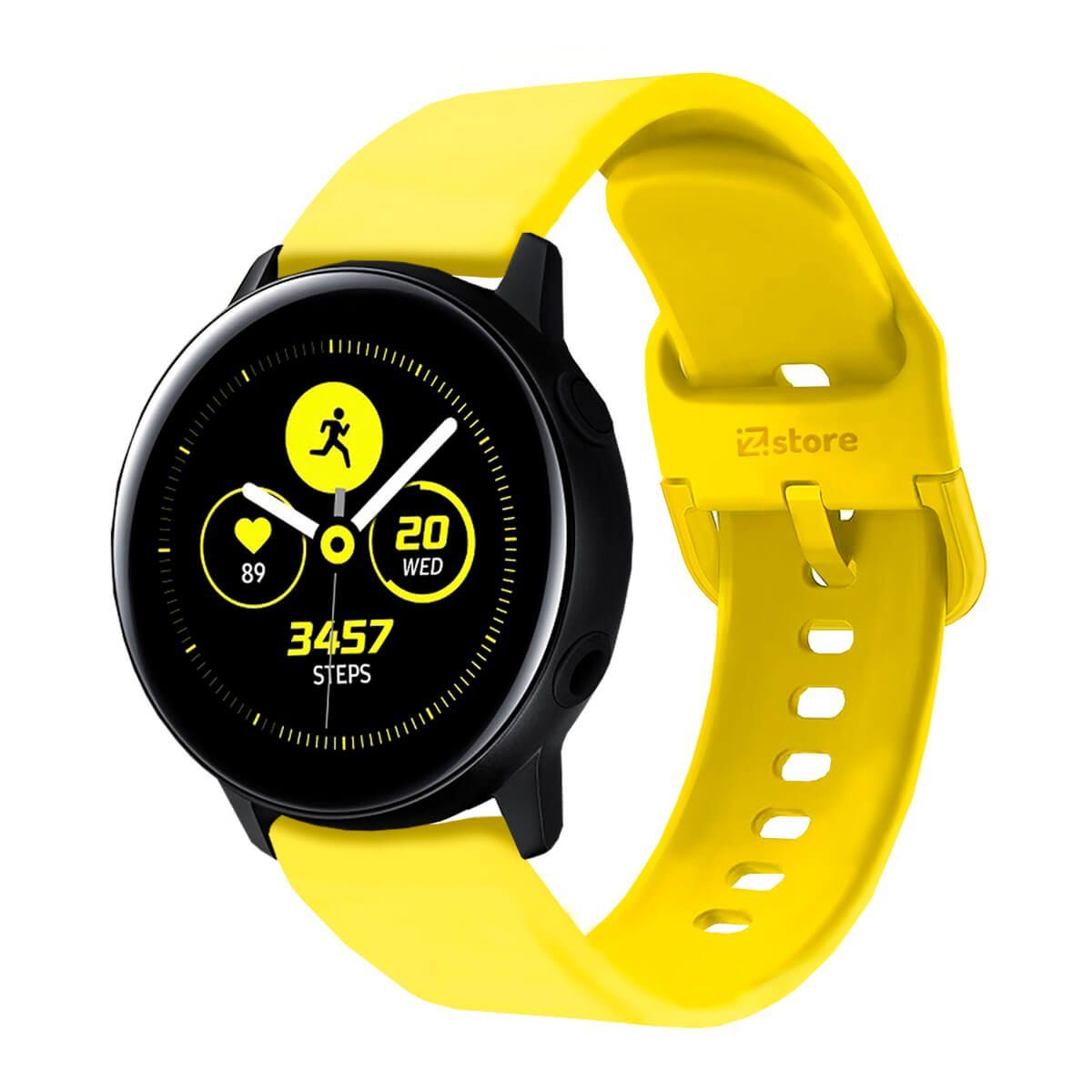 GENERICO - Correa Compatible Con Samsung Galaxy Watch Active Amarillo