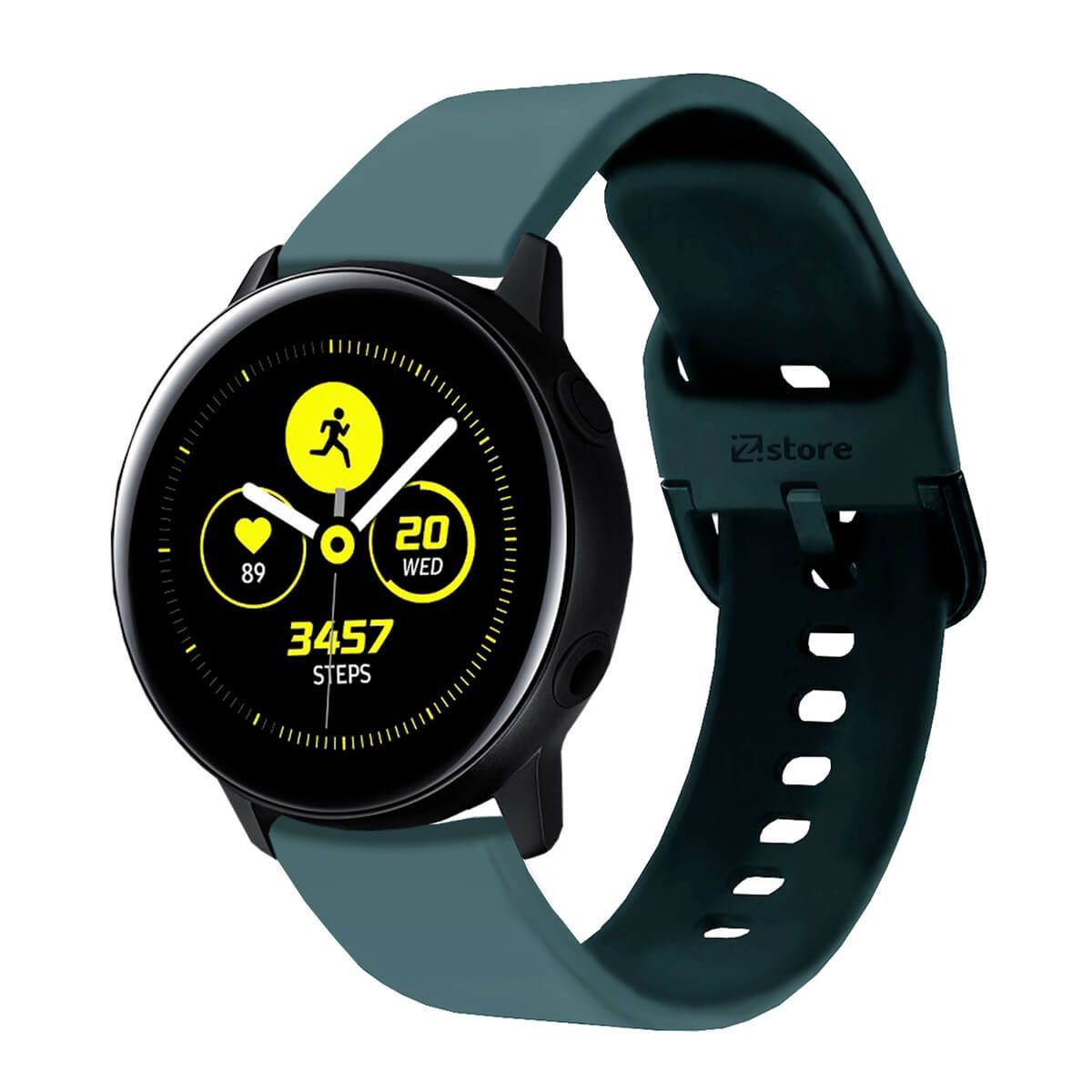 GENERICO - Correa Compatible Con Samsung Galaxy Watch Active Verde Oscuro