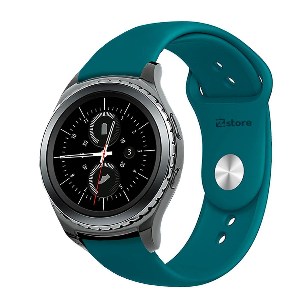 GENERICO - Correa Compatible Con Samsung Gear S2 Classic Azul Turquesa