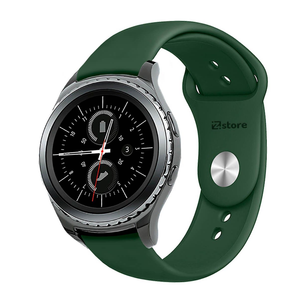 GENERICO - Correa Compatible Con Samsung Gear S2 Classic Verde Militar