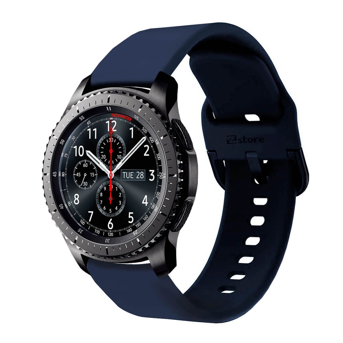 GENERICO - Correa Compatible Con Samsung Gear S3 Frontier Azul Oscuro