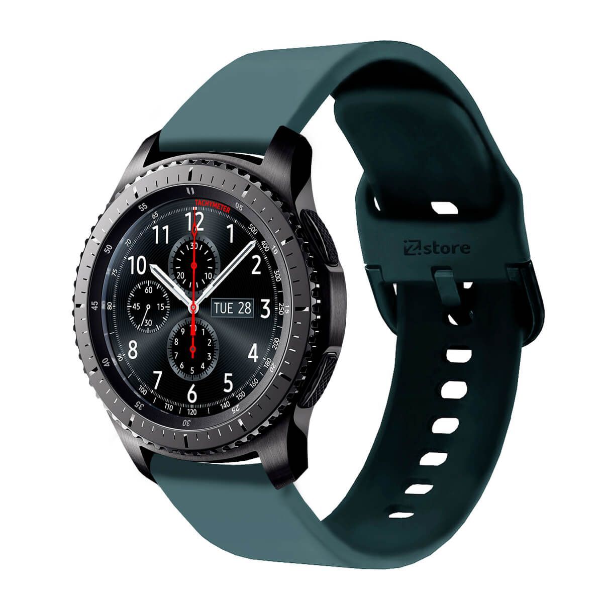 GENERICO - Correa Compatible Con Samsung Gear S3 Frontier Verde Oscuro