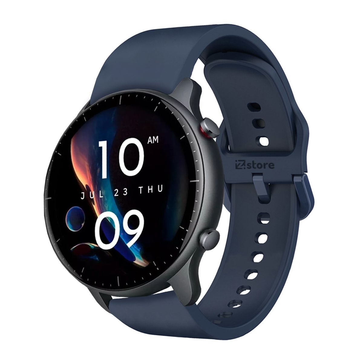 GENERICO - Correa Compatible Con Amazfit GTR3 Azul Oscuro Evilla 22mm