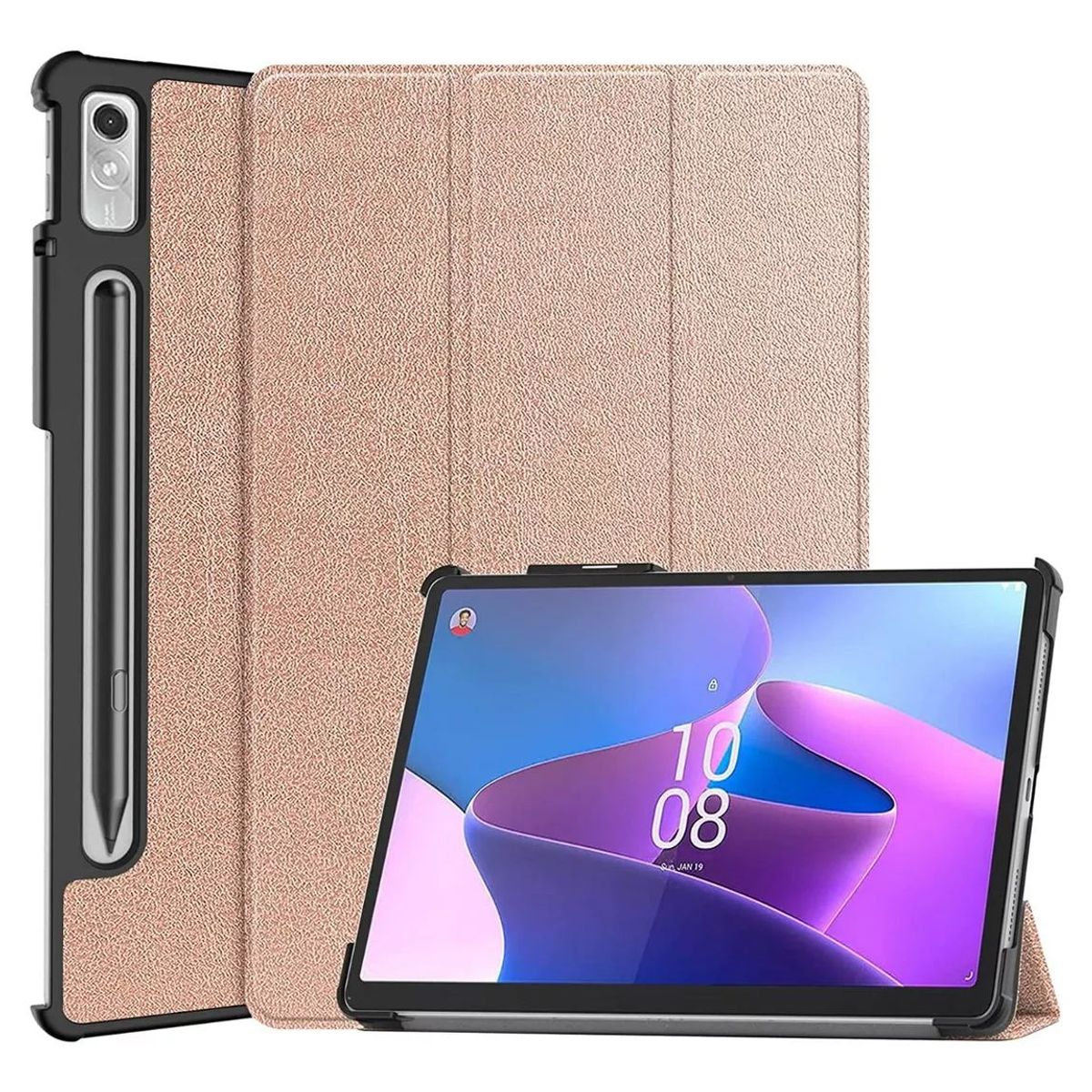 GENERICO - Funda Bookcover para Tablet Lenovo P11 Pro 11,2 2da Gen Tb132Fu Dorado