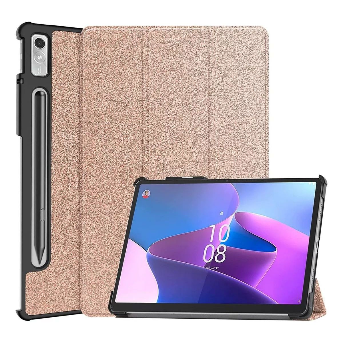 GENERICO - Funda Bookcover para Tablet Lenovo P11 Pro 11,2 2da Gen Tb132Fu Dorado