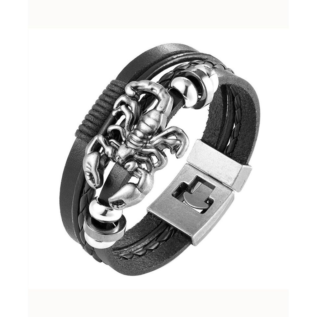 GENERICO - Pulsera de Cuero para hombres - Escorpión
