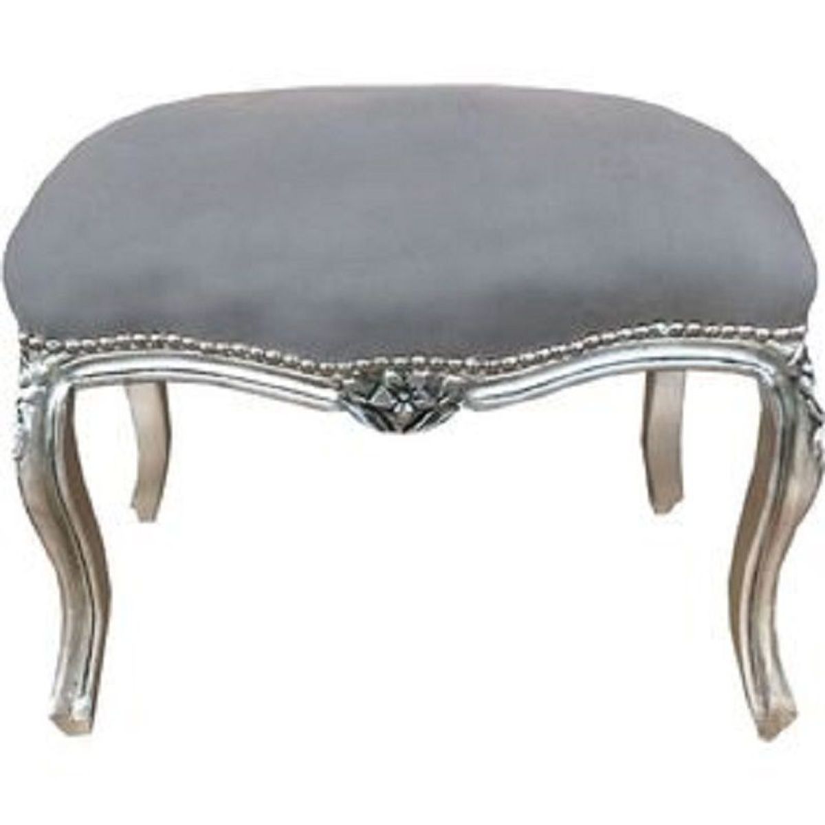 DMUEBLES - DMUEBLES BANQUETA KYLE ACABADO COLOR PLATA