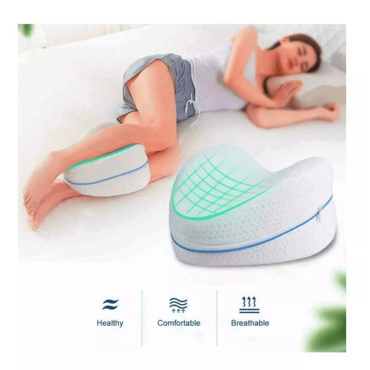 GENERICO - Almohada Ortopédica Viscoelastica Memory Rodillas Y Piernas