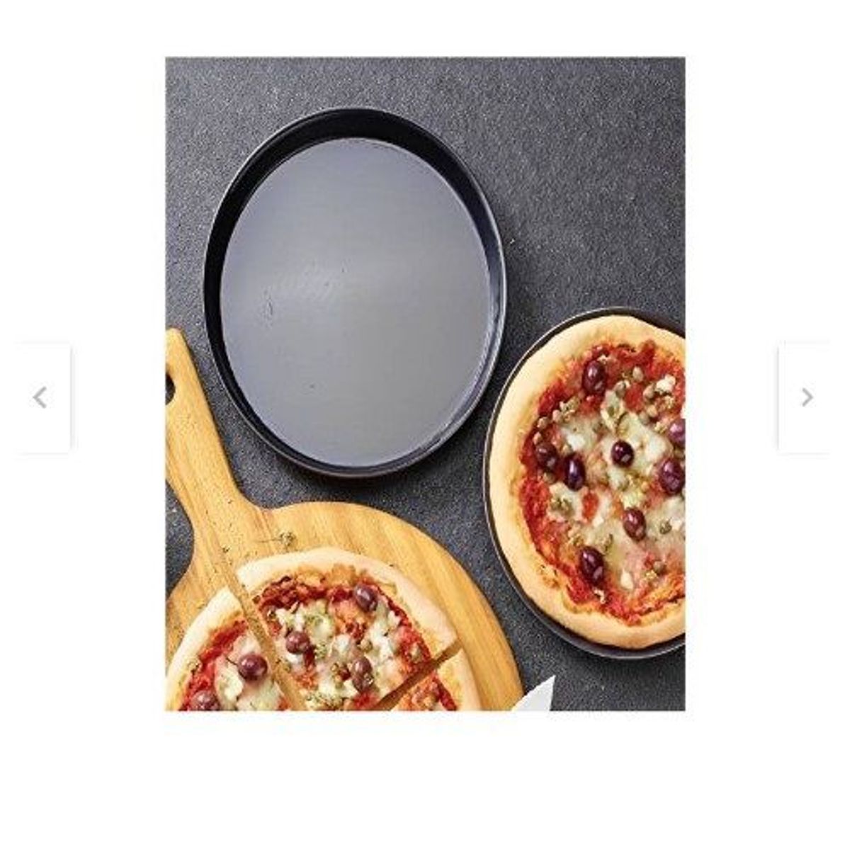 GENERICO - Molde para pizza kit de 3 piezas antiadherente calidad
