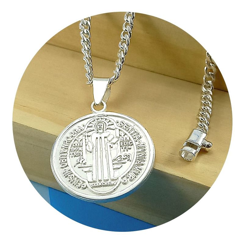 GENERICO - Medalla Collar De La Santa Cruz  San Benito