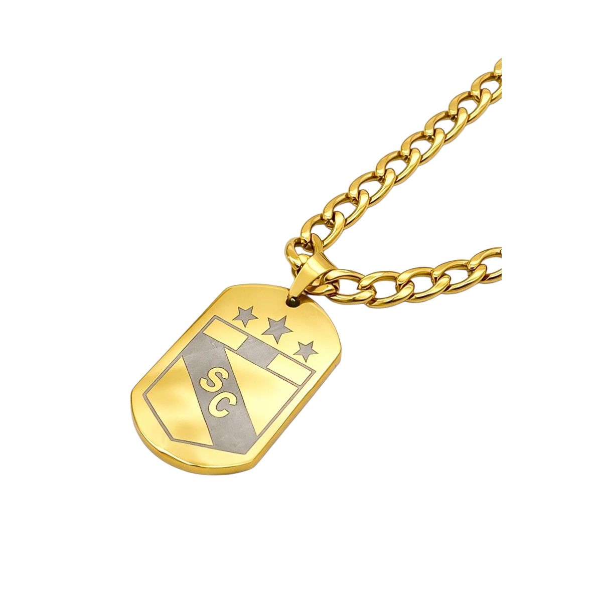 GENERICO - Collar Sporting Cristal Acero Quirúrgico 316L