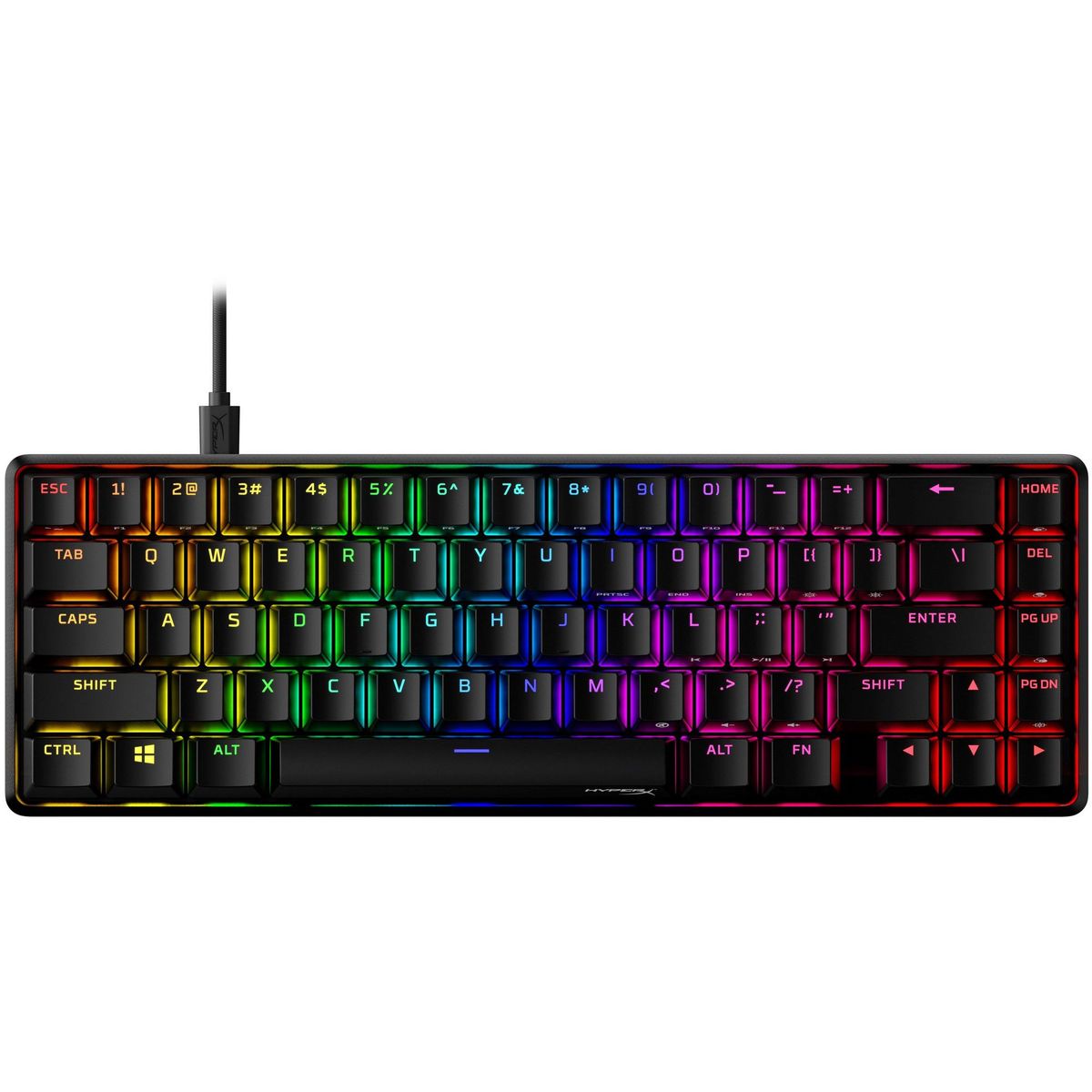 HYPERX - Teclado Mecánico HyperX Alloy Origins 65 Gamer RGB USB-C - 4P5D6AA