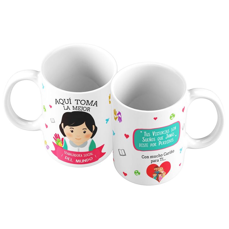 GENERICO - Taza Mug 11oz TRABAJADORA SOCIAL