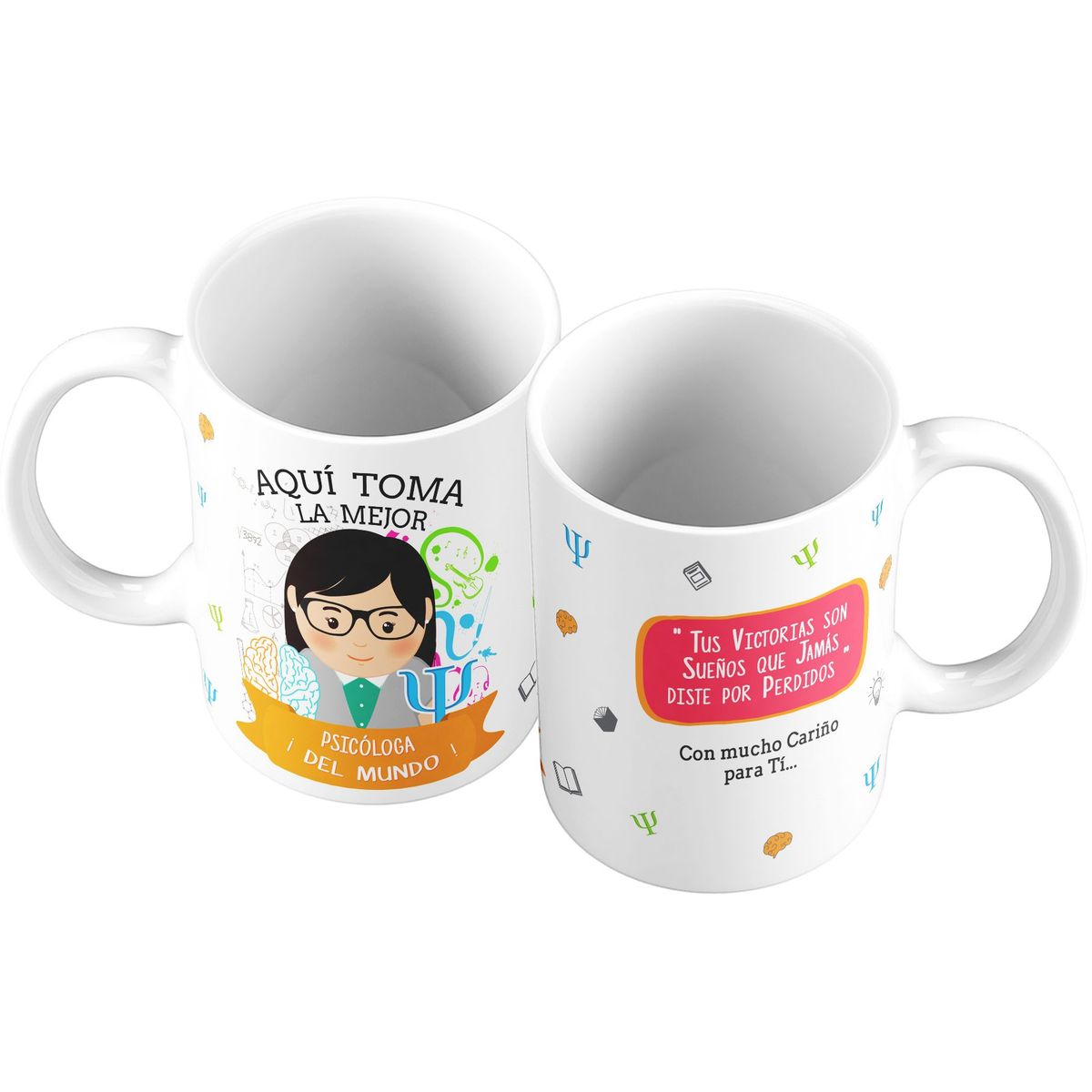 GENERICO - Taza Mug 11oz La Mejor Psicologa del Mundo