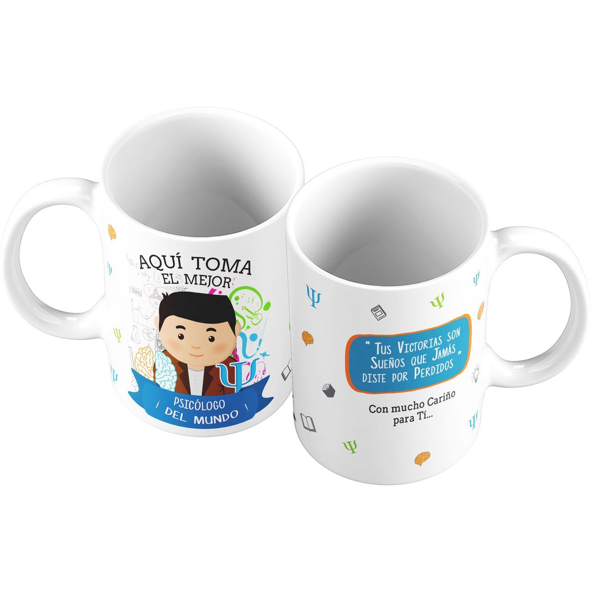 GENERICO - Taza Mug 11oz El Mejor Psicologo del Mundo