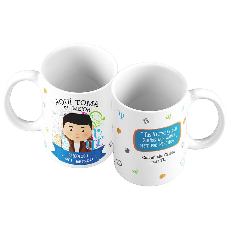 GENERICO - Taza Mug 11oz El Mejor Psicologo del Mundo