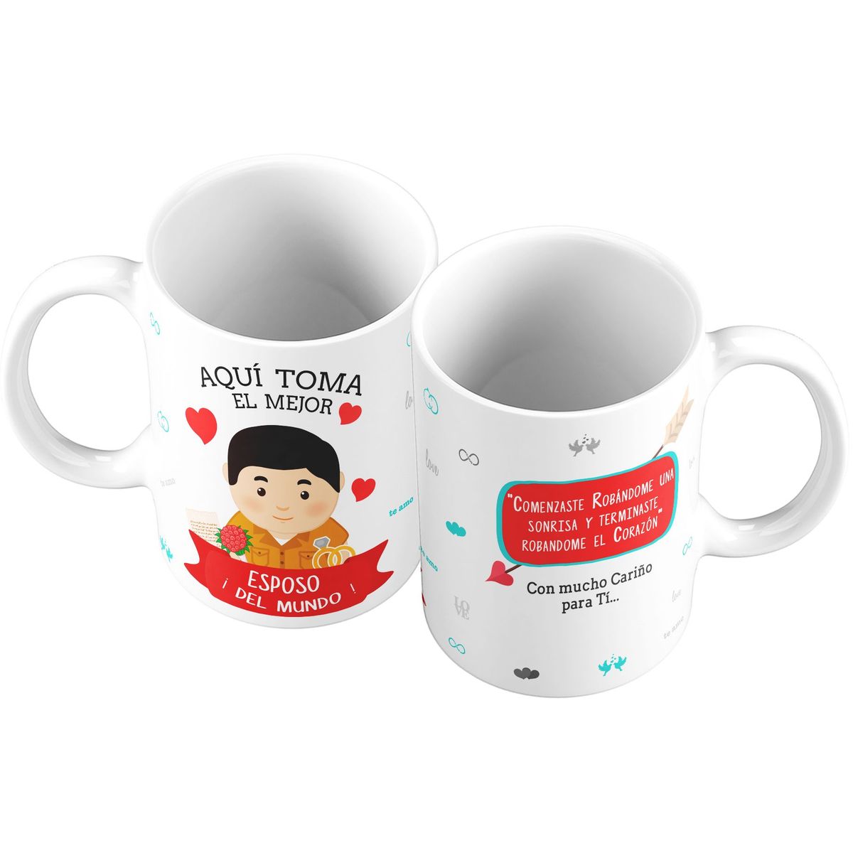 GENERICO - Taza Mug 11oz EL MEJOR ESPOSO DEL MUNDO