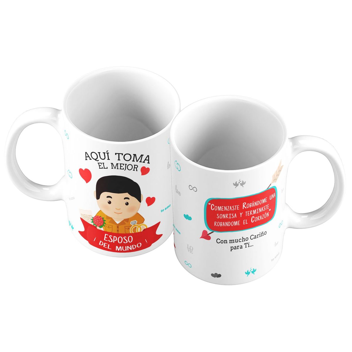 GENERICO - Taza Mug 11oz EL MEJOR ESPOSO DEL MUNDO