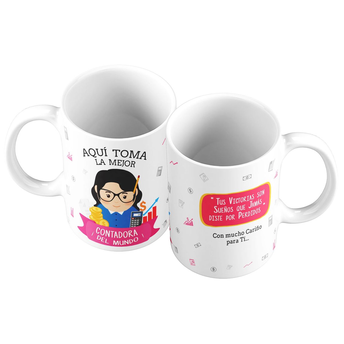 GENERICO - Taza Mug 11oz La Mejor Contadora del Mundo