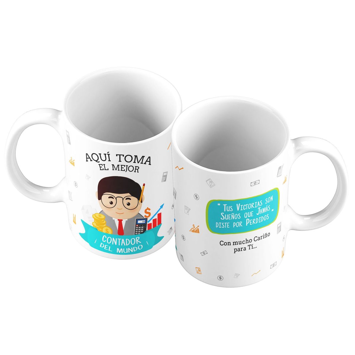 GENERICO - Taza Mug 11oz El Mejor Contador del Mundo.