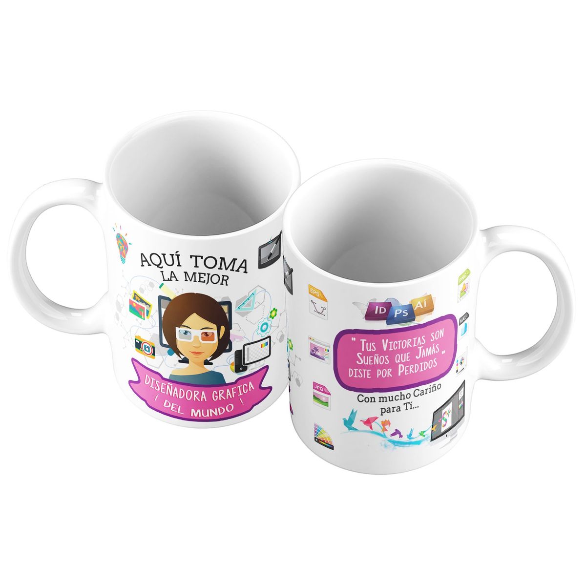 GENERICO - Taza Mug 11oz La Mejor Diseñadora Grafica del Mundo