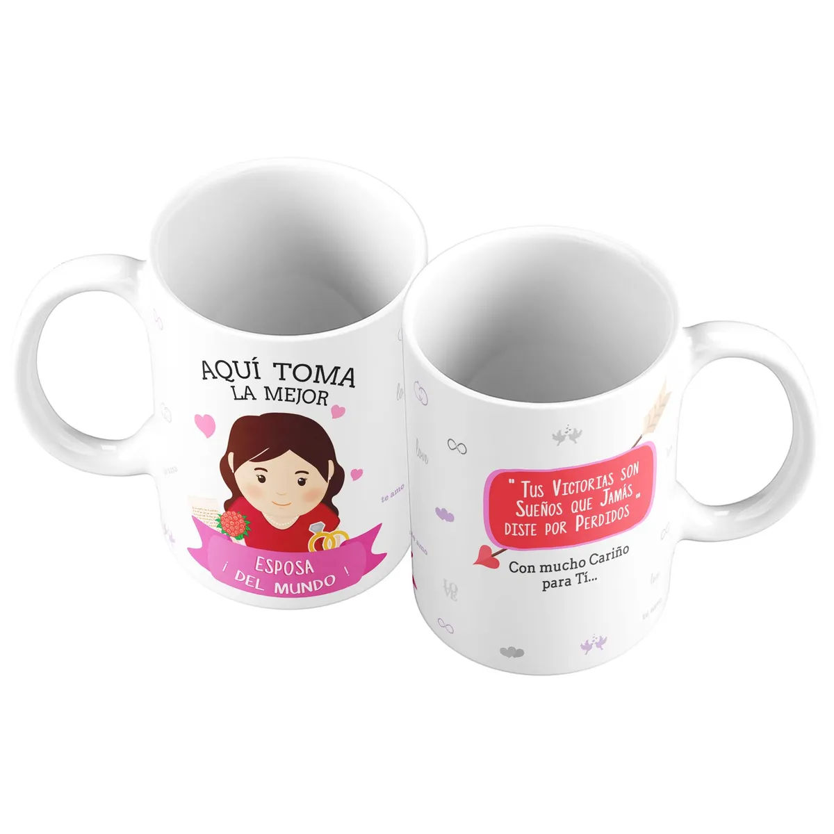 GENERICO - Taza Mug 11oz La Mejor Esposa del Mundo