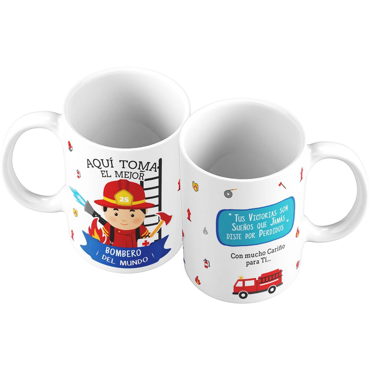 GENERICO - Taza Mug 11oz El Mejor Bombero del Mundo
