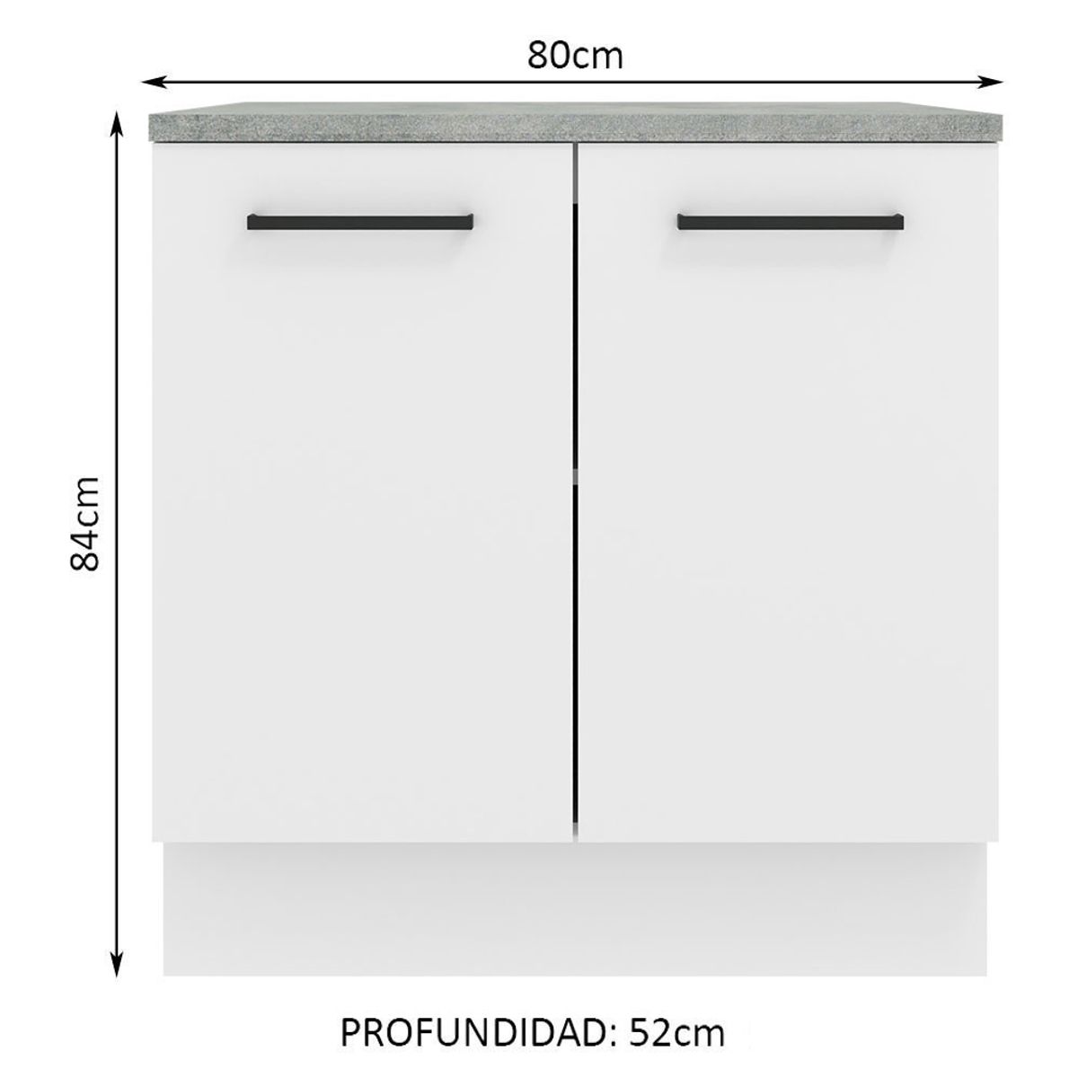 MADESA - Mueble de Cocina Agata 80 cm 2 Puertas