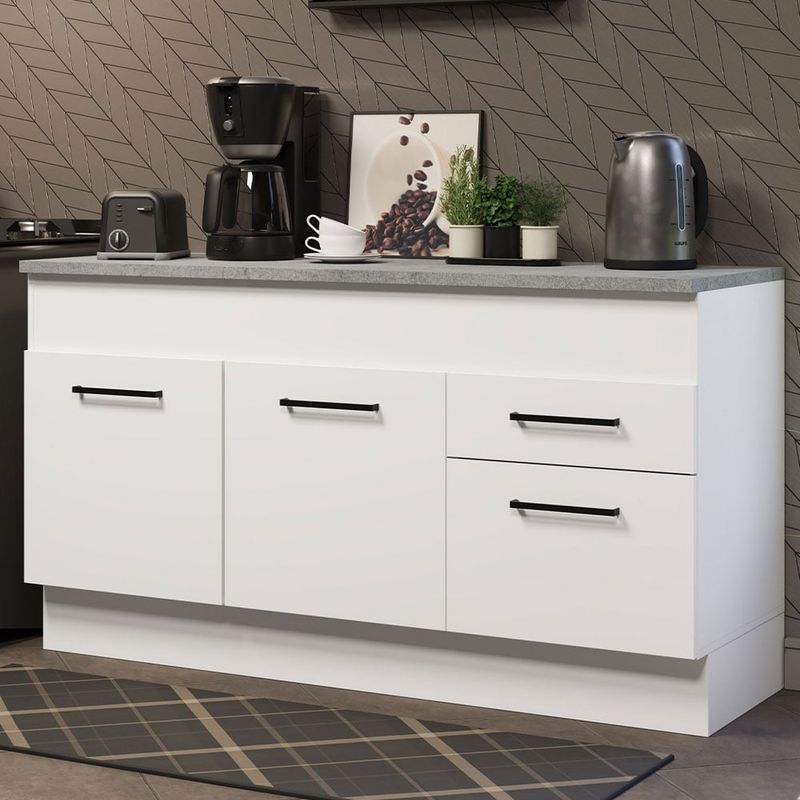 MADESA - Mueble de Cocina Agata 150 cm - Mostrador para Lavadero con Encimera