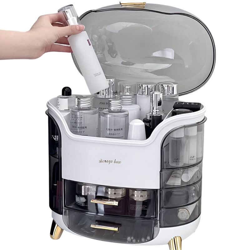 ELMEJORPRECIO - Porta Cosméticos Organizador Premium de 8 Capas Blanco