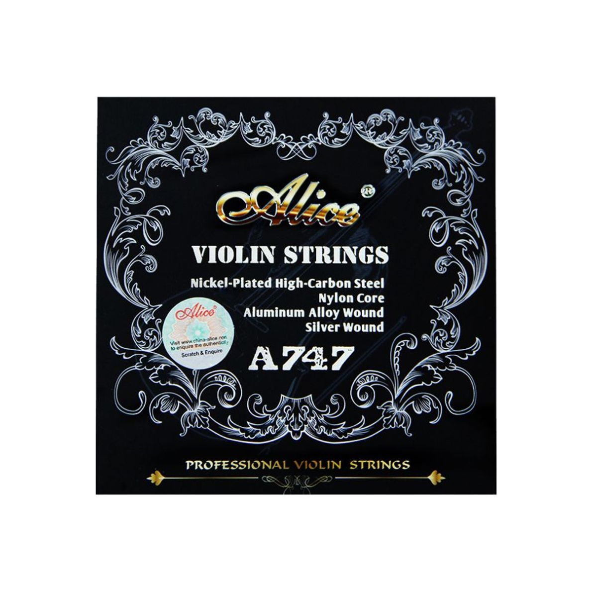 ALICE - Cuerdas profesionales para violín Alice 747