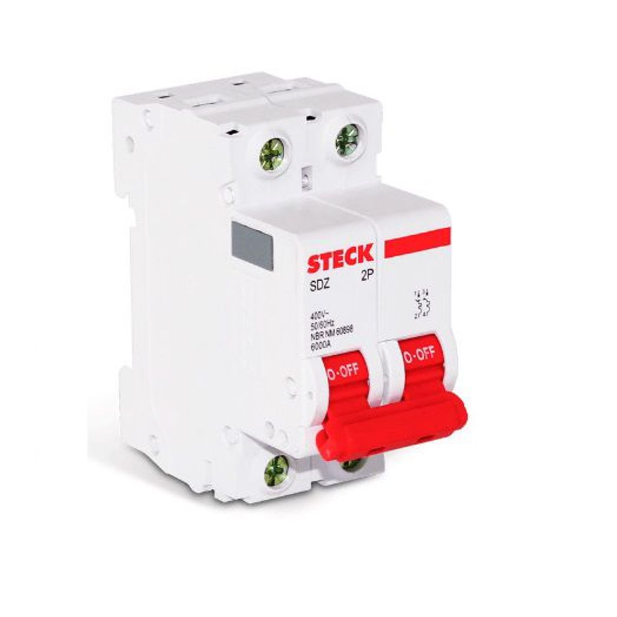 STECK - INTERRUPTOR TERMOMAGNETICO 2P 10A 10KA 415V