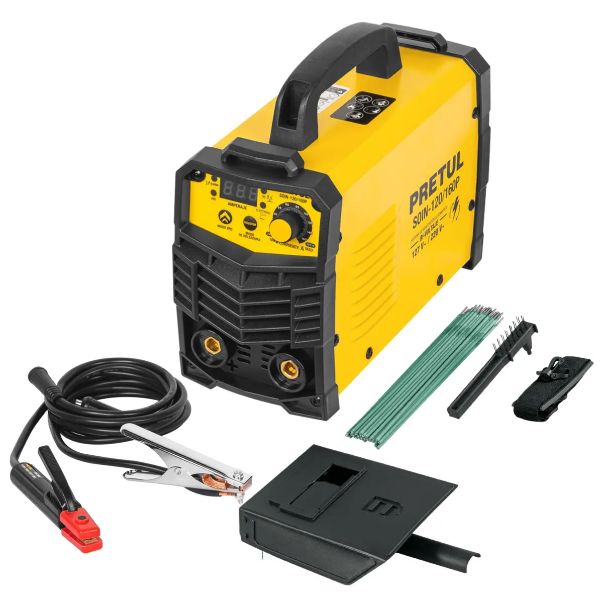 PRETUL - Soldadora inversora Maquina de Soldar 160A Bi-voltaje 127220V Pretul